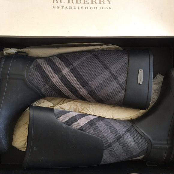 Women's Clemence Rain Boots Shoes Charcoal - Picture 2 of 5